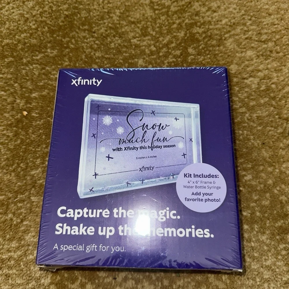 INFINITY SNOW GLOBE Picture Frame (2025, Kit) BRAND NEW SEALED: Box 6